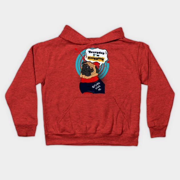 Everyday I'm Snuggling Kids Hoodie by By Diane Maclaine